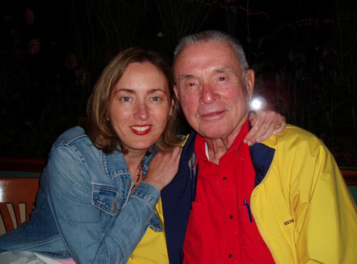 Wendy Rust with her father Robert W. Rust in 2005.